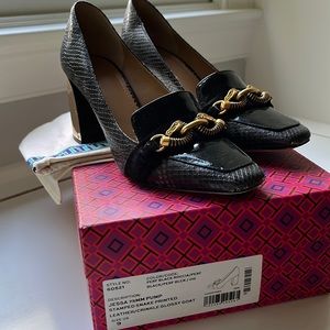 Tory Burch Jessa 75mm Pump snake print size 9